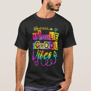 Mittlere Schule geht zurück zum Lehrer für Gefärbt T-Shirt