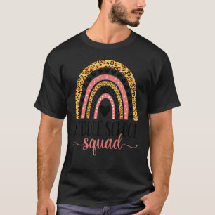 Mittlere Schule Squad Team Teacher Girls Boys Back T-Shirt