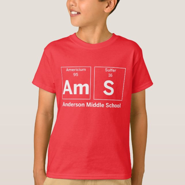 Mittlere Schulelement-Shirt Andersons T-Shirt (Vorderseite)