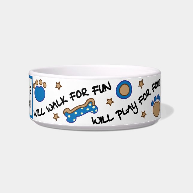 Mittlere Schüssel "Spielt um zu essen" (Rechts)