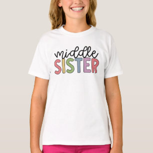Mittlere Schwester Niedlich Matching Geschwister T-Shirt