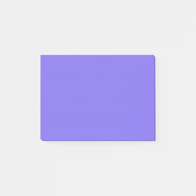 Mittlere Slate Blue Solid Color Post-it Klebezettel (Vorderseite)