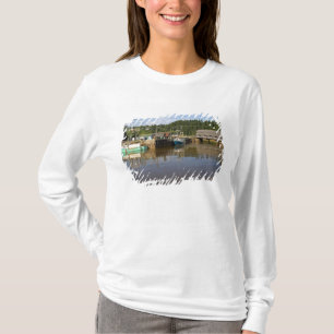 Mittlere Tide an der Bay of Fundy in St. Martins, T-Shirt