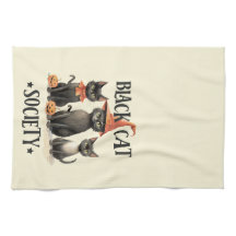 Mittlere Vintage Black Cat Society