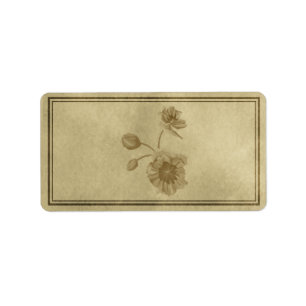 Mittlerer Blumenapotheker-Aufkleber Adressaufkleber