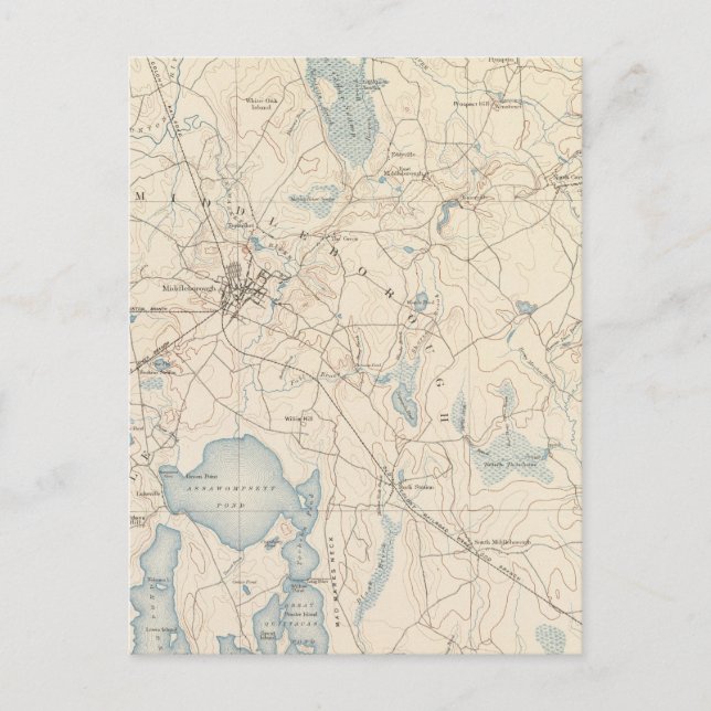 Mittlerer Bogen, Massachusetts Postkarte (Vorderseite)