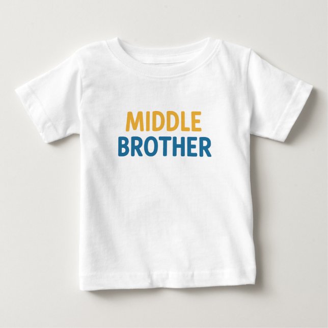 Mittlerer Bruder Baby T-shirt (Vorderseite)