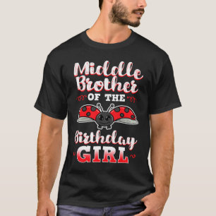 Mittlerer Bruder des Geburtstagskämmers Ladybug Bd T-Shirt