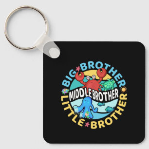 Mittlerer Bruder ist ein Groß und Kleiner Bruder Schlüsselanhänger