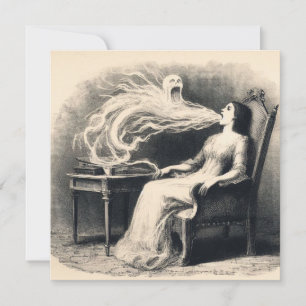 Mittlerer Exudierender Ektoplasmus Spooky Spiritua Karte