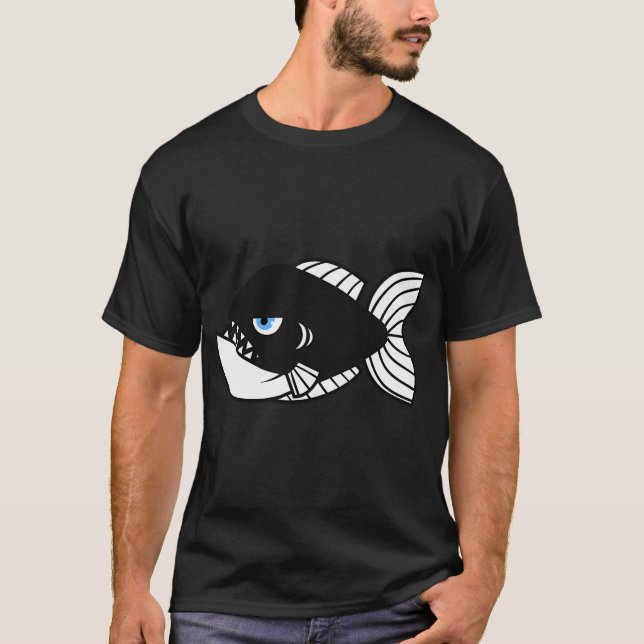 Mittlerer Fisch T-Shirt (Vorderseite)