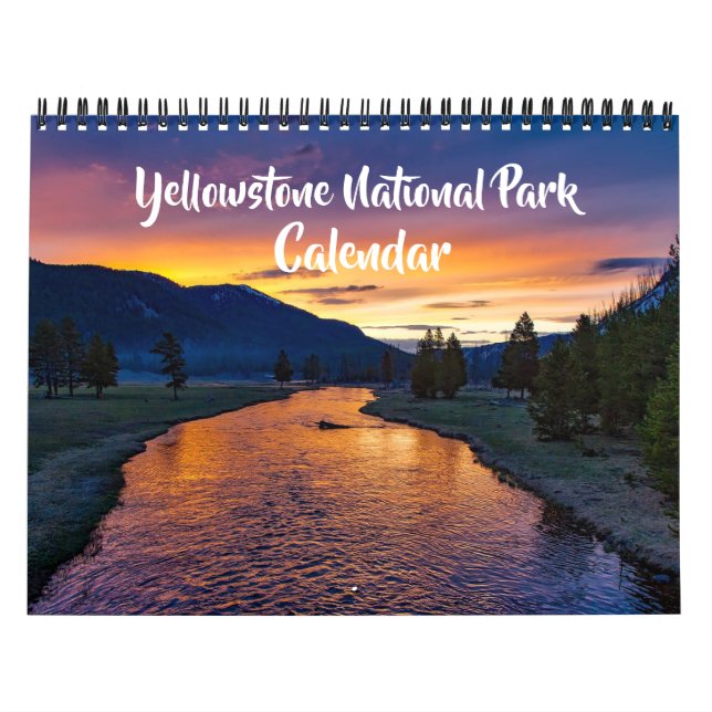 Mittlerer Größe Yellowstone Park Kalender (Titelbild)
