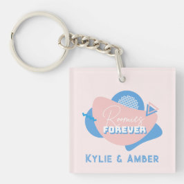 Mittlerer Individuelle Name "Roomies Forever" Retr Schlüsselanhänger