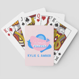 Mittlerer Individuelle Name "Roomies Forever" Retr Spielkarten