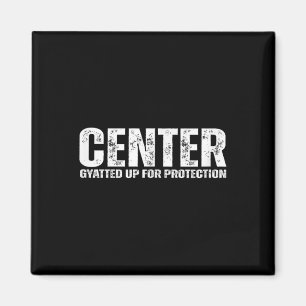 Mittlerer Offensiv-Lineman _ Lustiger Fußballathle Magnet
