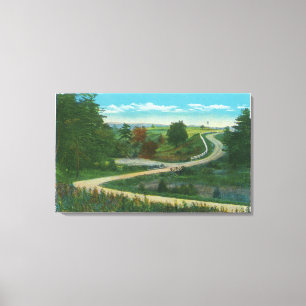 Mittlerer Raviner Blick auf das Schlachtfeld von S Leinwanddruck