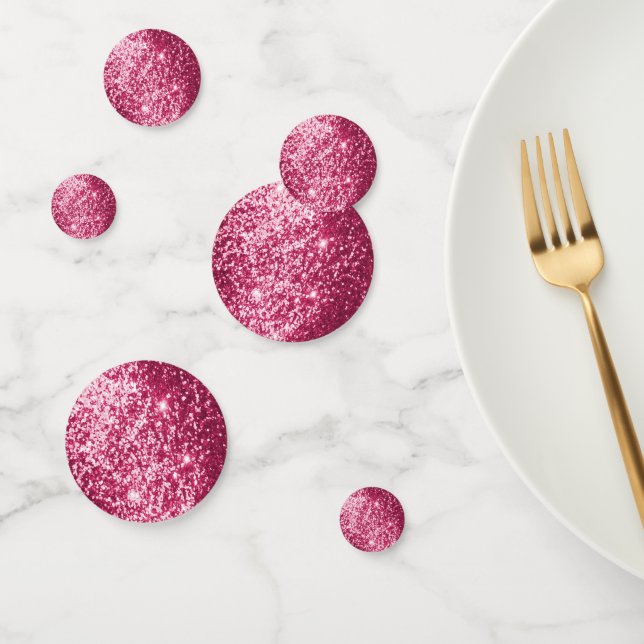 Mittlerer rosa Glitzer Konfetti (Gruppe)