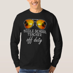 Mittlerer Schullehrer - Sonnenbrille gestern Abend T-Shirt