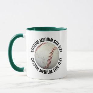 Mittlerer Text JAGDGRÜN Kombination 11oz Individue Tasse