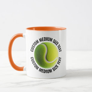 Mittlerer Text ORANGE Combo 11oz Individueller Ten Tasse