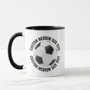 Mittlerer Text SCHWARZ Combo 11oz Individueller Fu Tasse