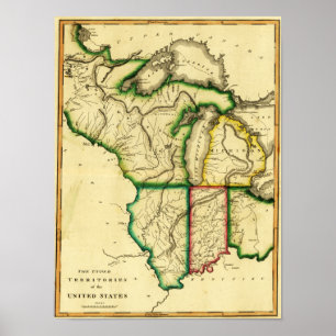 Mittlerer Westen in den Vereinigten StaatenPanoram Poster