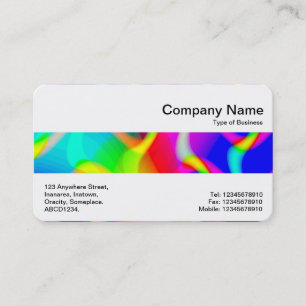 Mittleres Band - Farbige Abstraktion Visitenkarte