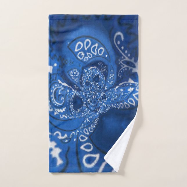 Mittleres Blaues Hanky Handtuch (Handtuch)