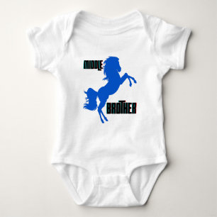 Mittleres Bruder Pferdezucht Baby Strampler