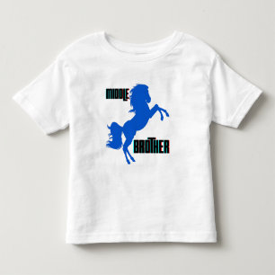 Mittleres Bruder Pferdezucht Kleinkind T-shirt