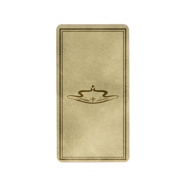 Mittleres dekoratives Apothekenschild Adressaufkleber (Vorne)