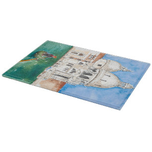Mittleres dekoratives Glasschneiden-Brett Schneidebrett