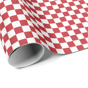 Mittleres dunkelrotes und weißes geschenkpapier