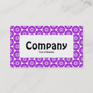 Mittleres Etikett - Sternrad - Lila Visitenkarte