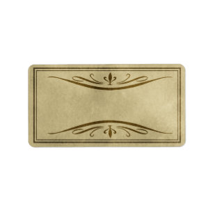 Mittleres Geblüht Apothekensiegel Adressaufkleber