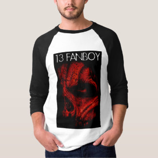 Mittleres Hülsen-Shirt mit 13 Fanboy T-Shirt