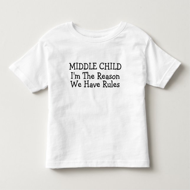 Mittleres Kind Ich bin der Grund, warum wir Kinder Kleinkind T-shirt (Vorderseite)