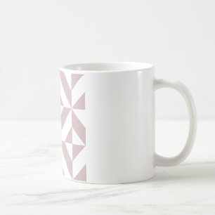 Mittleres Mauve Geometric Deko Cube Muster Tasse