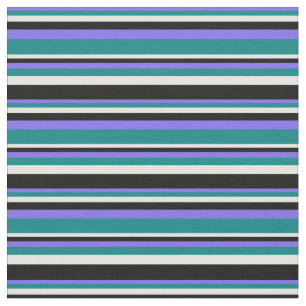 Mittleres Schiefer Blau, Aquamarin, Weiß und Schwa Stoff