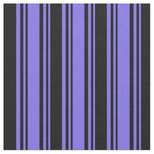Mittleres Schiefer Blau und Schwarz Muster Stoff