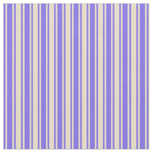 Mittleres Schiefer Blau- und Tan-Linien/Streifen-M Stoff