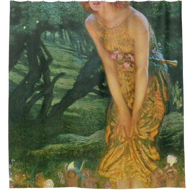 Mittsommer Eve Edward Robert Hughes 1908 Duschvorhang (Vorderseite)