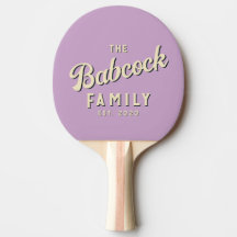 Mittsommer-Lilac-Retro-Familienname & Jahr