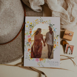 Mittsommer | Romantisches Herbst-Florals-Foto Save The Date