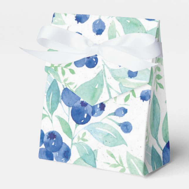 Mittsommer Rustic Blueberry Berry Summer Pattern Geschenkschachtel (Vorderseite)