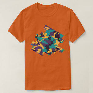 Mittsommer-Tarnmuster Digitale Skizze T-Shirt
