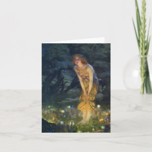 Mittsommerabend-Kunstnotizkarte Karte