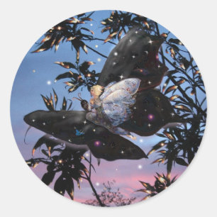 Mittsommerabend! Runder Aufkleber