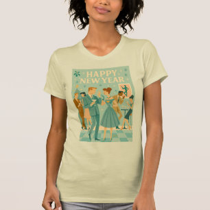 Mittsommerfrohes Neues Jahr Der Martini-Tanz T-Shirt