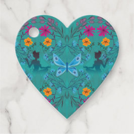 Mittsommerliche Fairy Botanical Favor Tags Geschenkanhänger